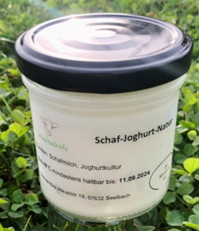 Produktfoto zu Schafjoghurt natur 140 ml | von den Wiedtalhöfen