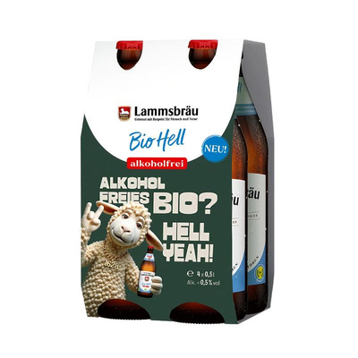 Produktfoto zu Lammsbräu Bio Hell 4-Pack alkoholfrei
