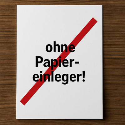 Produktfoto zu Ohne Papiereinleger