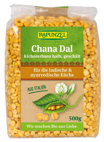 Produktfoto zu Chana Dal, Kichererbsen halb, geschält