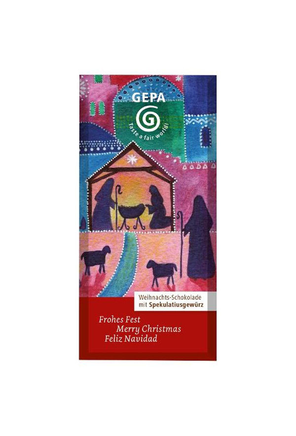 Produktfoto zu Vollmilchschokolade Weihnachtsgewürz 40g *Gepa