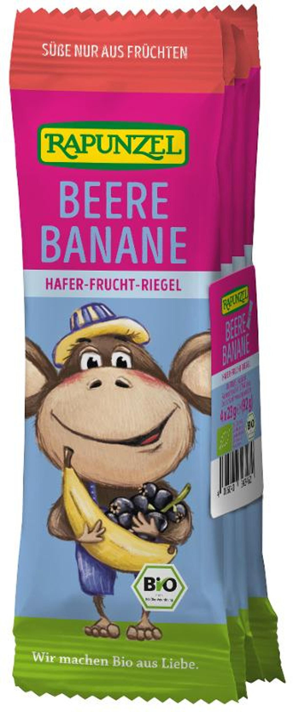 Produktfoto zu Kinder Hafer-Frucht-Riegel Beere Banane