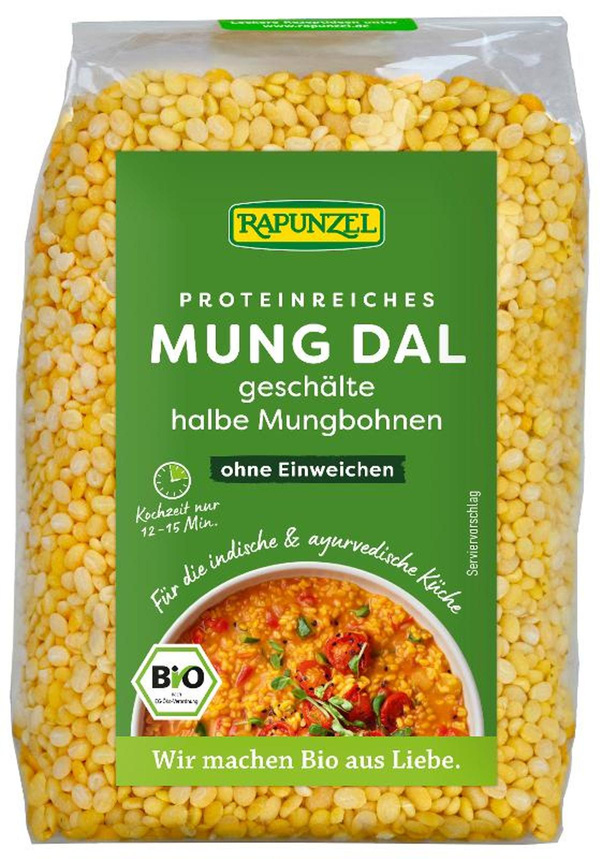 Produktfoto zu Mung Dal, Mungbohnen halb, geschält