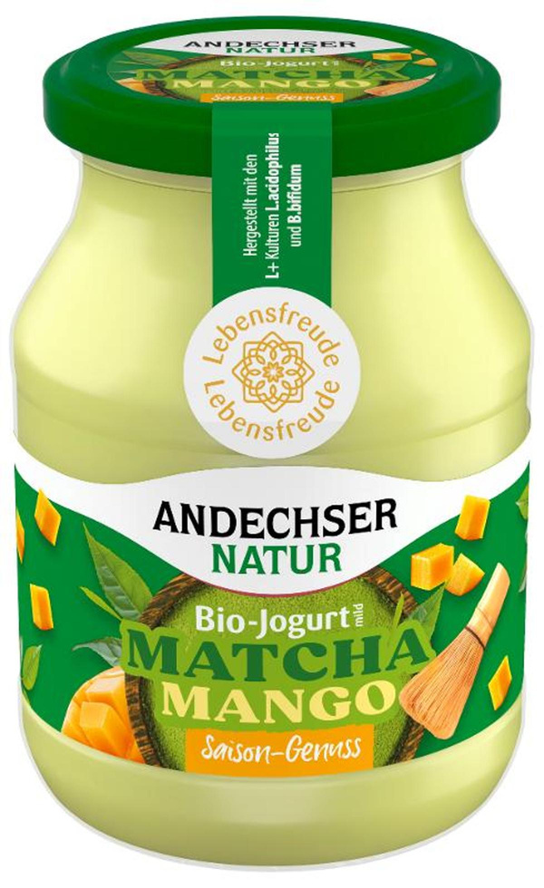 Produktfoto zu Joghurt Matcha Mango 3,8%