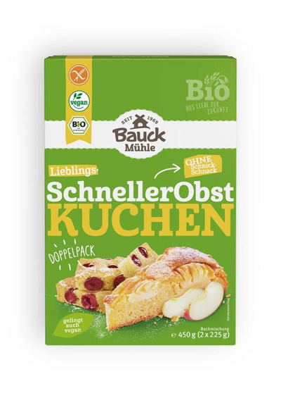 Produktfoto zu Backmischung Obstkuchen gf