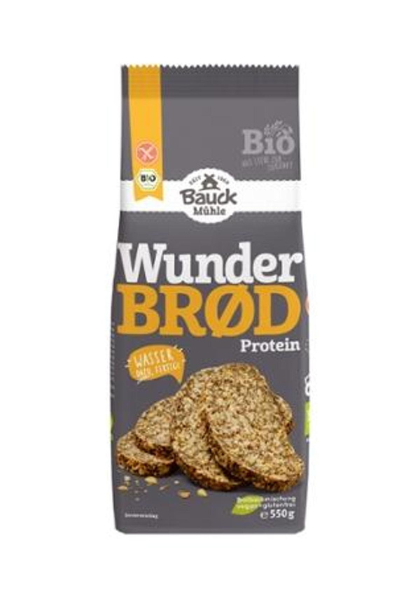 Produktfoto zu Wunderbrot Protein – glutenfreie Backmischung