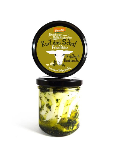 Produktfoto zu Kurt das Schaf - Frischkäse Kräuter & Knoblauch