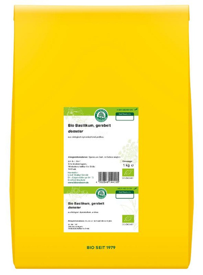 Produktfoto zu Basilikum gerebelt getrocknet 1kg