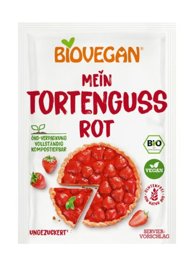 Produktfoto zu Roter Tortenguss – fruchtig, klar & vegan