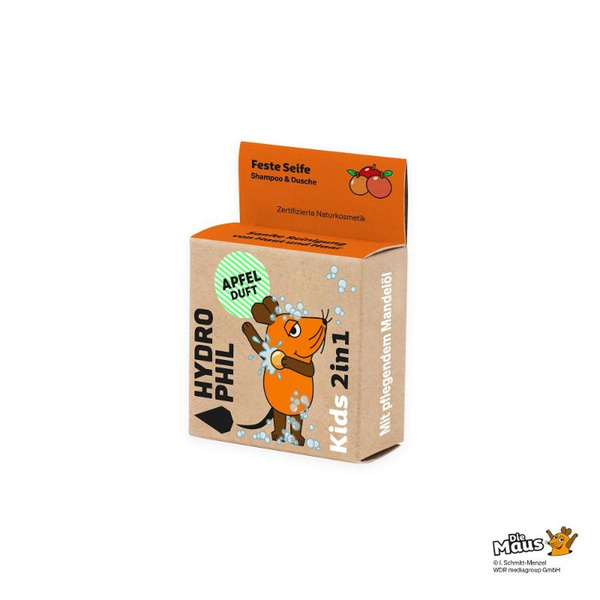 Produktfoto zu Festes Shampoo & Dusche "2in1 Apfel Maus"