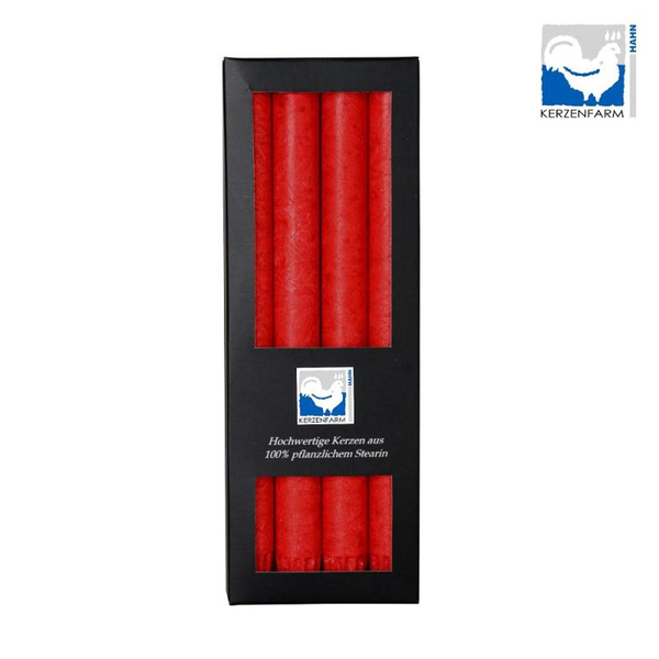 Produktfoto zu Stabkerzen rot Stearin