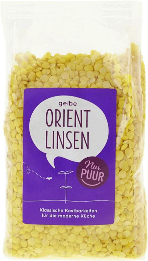 Produktfoto zu Gelbe Orient Linsen Tüte