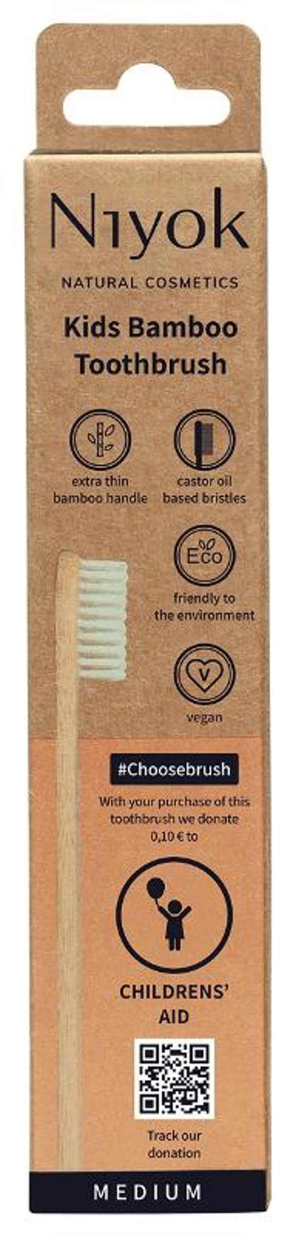 Produktfoto zu Bambus Zahnbürste Kids