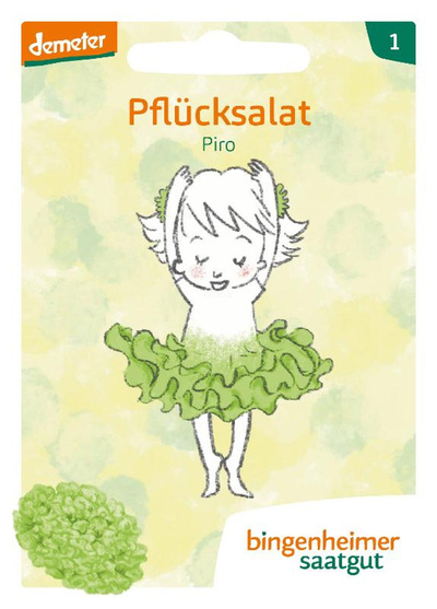 Produktfoto zu Pflücksalat Piro (Eichblattsalat) – Saatgut