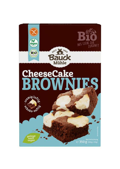 Produktfoto zu Schoko-Brownies mit Käsekuchen-Touch glutenfrei