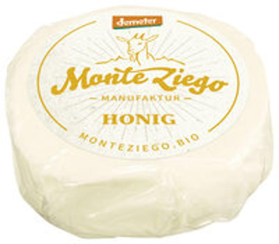 Produktfoto zu Ziegen Frischkäsetaler Honig (60 g)