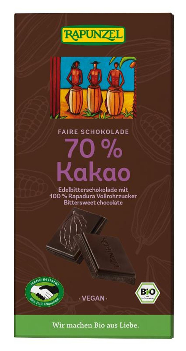 Produktfoto zu Edelbitterschokolade 70% Kakao