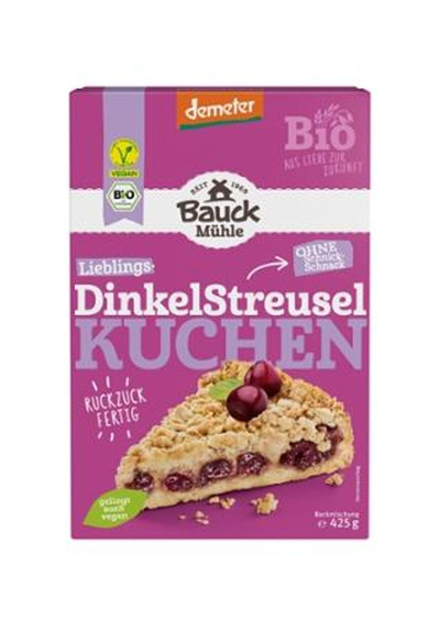 Produktfoto zu Backmischung für knusprigen Dinkel-Streuselkuchen