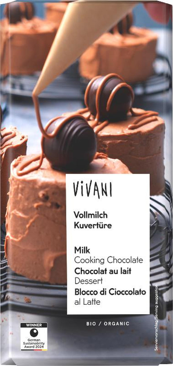 Produktfoto zu Vollmilch-Kuvertüre – Backschokolade