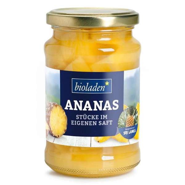Produktfoto zu Ananasstücke im Glas
