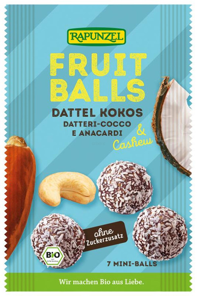 Produktfoto zu Fruit-Balls Dattel-Kokos & Cas