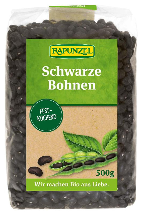 Produktfoto zu Bohnen schwarz Tüte