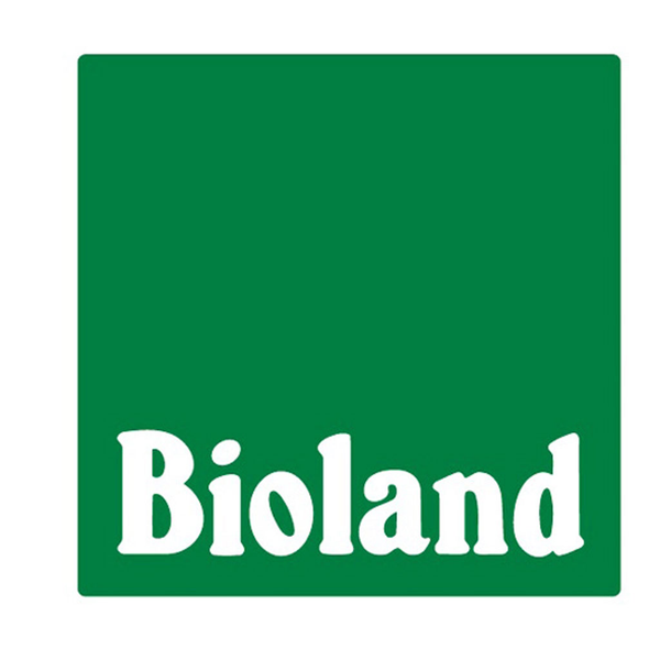 KI generiert: Das Bild zeigt das Bioland-Logo mit grünem Hintergrund und dem Text "Bioland".