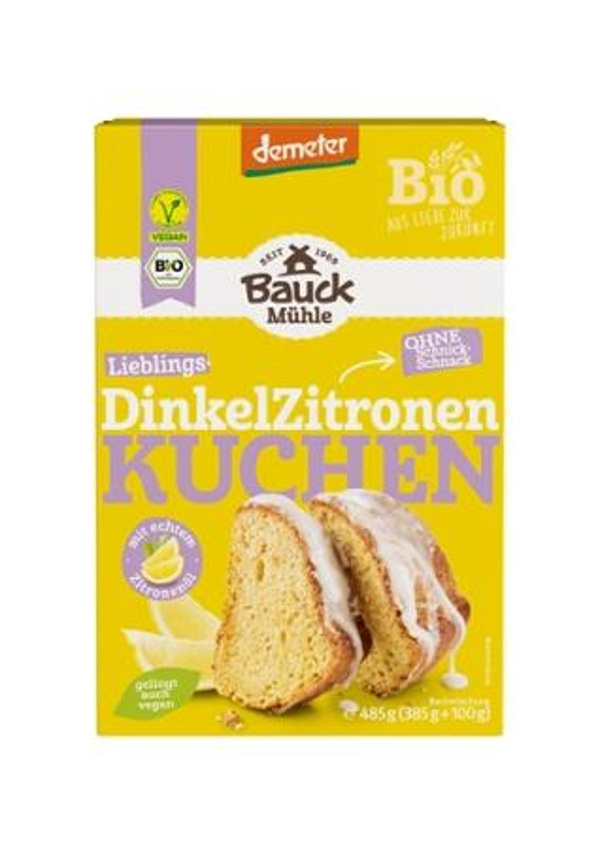 Produktfoto zu Backmischung dür Dinkel Zitronenkuchen