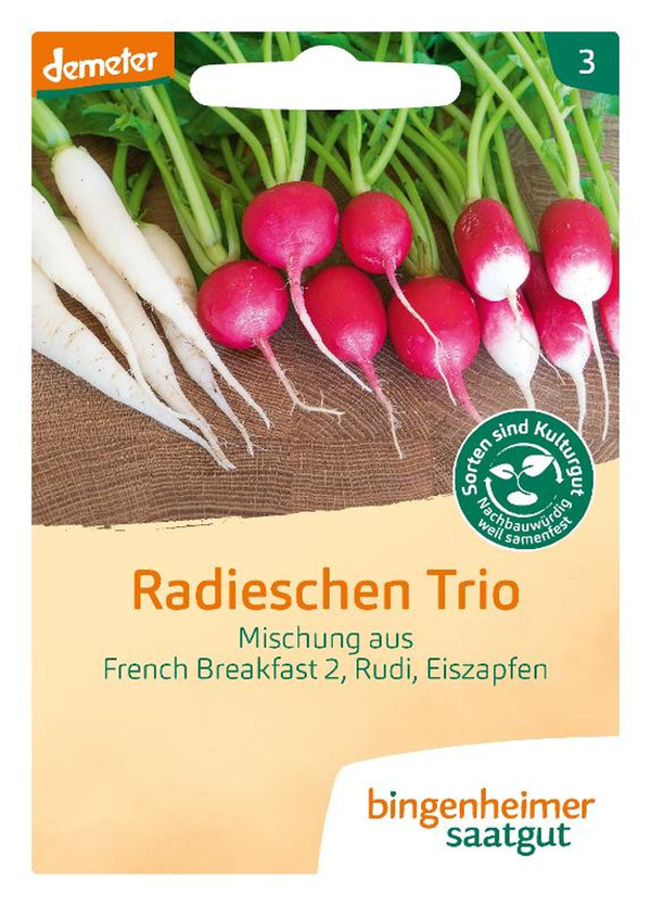 Produktfoto zu Radieschen Trio – Saatgut