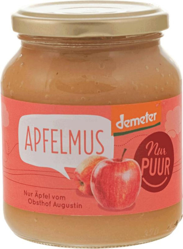 Produktfoto zu Apfelmus im Glas, pur aus Äpfeln vom Obsthof