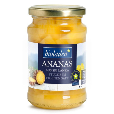 Produktfoto zu Ananasstücke im Glas