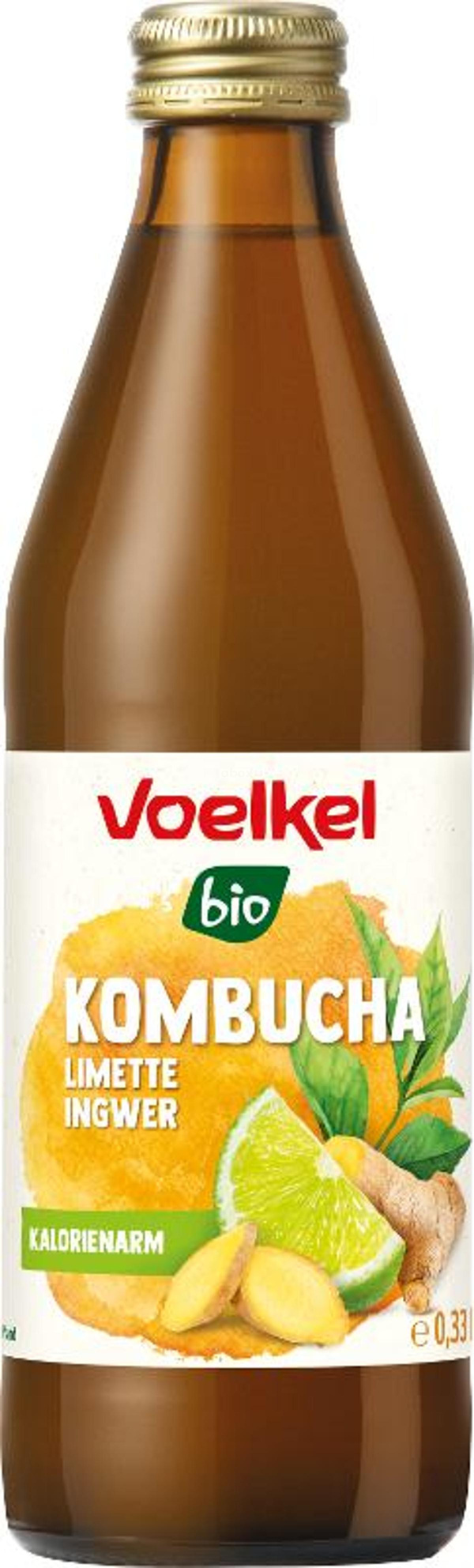 Produktfoto zu Kombucha Limette Ingwer 0,33