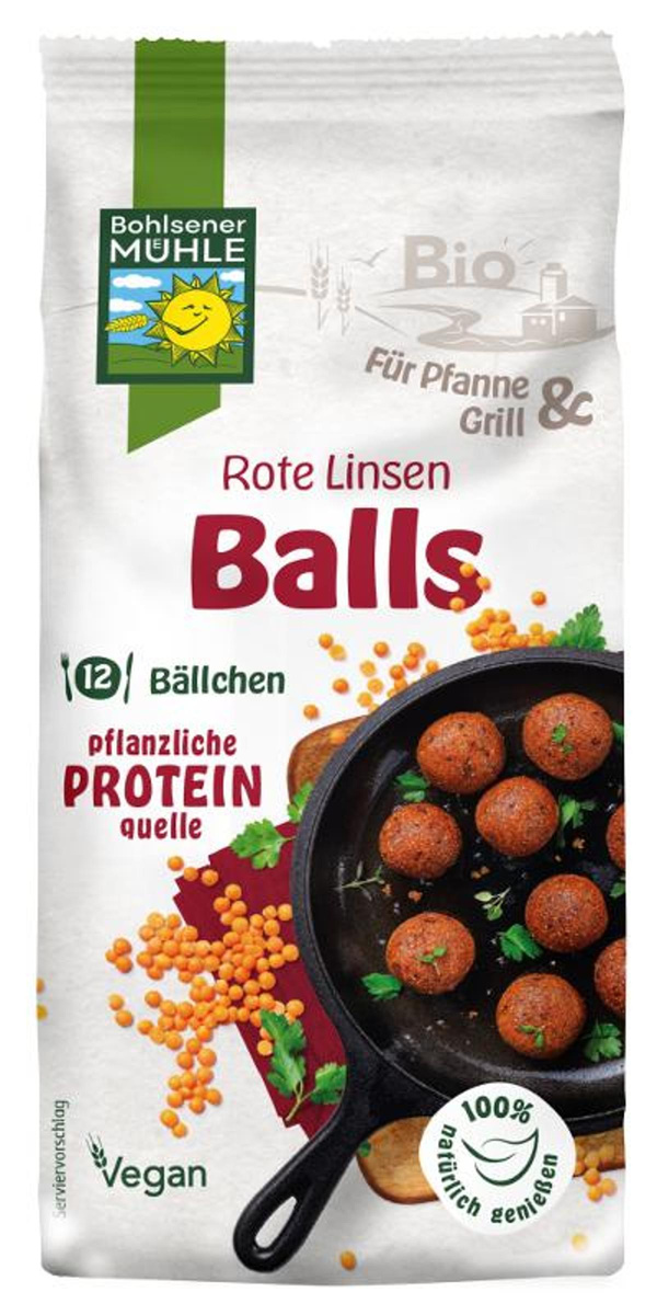Produktfoto zu Würzige Linsenbällchen für Pfanne & Grill