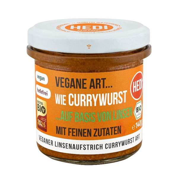 Produktfoto zu Vegane Art Currywurst mit feinen Zutaten