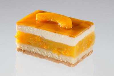 Produktfoto zu Pfirsich Regina Schnitte 1x2 Stück