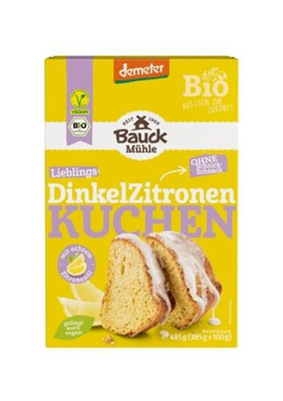 Produktfoto zu Backmischung dür Dinkel Zitronenkuchen