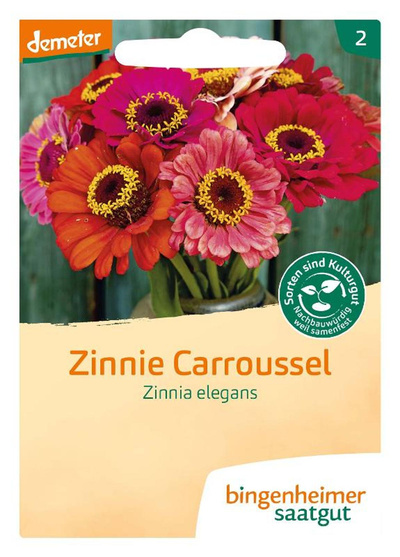 Produktfoto zu Zinnie Carroussel – Saatgut