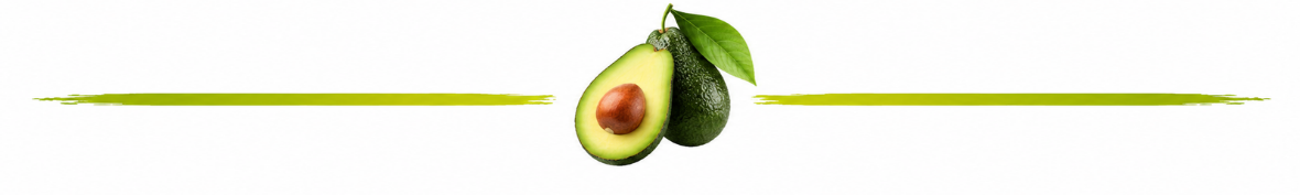 KI-generierte Beschreibung: Hauptinhalt des Bildes ist eine Avocado mit einem Blatt.