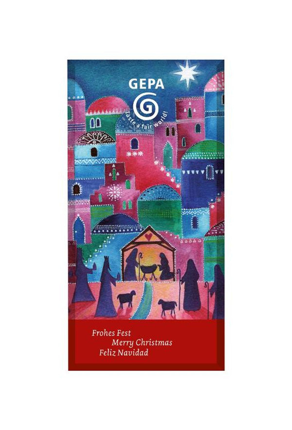 Produktfoto zu Weihnachtsschokolade Vollmilch von Gepa