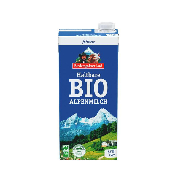 Produktfoto zu Haltbare Bio-Alpenmilch 1,5%