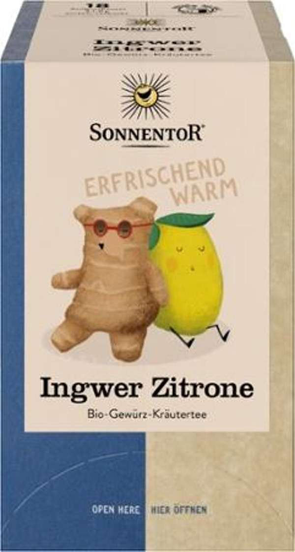 Produktfoto zu Ingwer Zitrone Tee TB