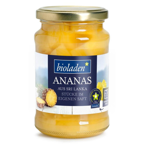 Produktfoto zu Ananasstücke im Glas