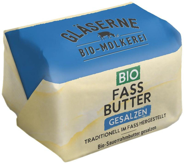 Produktfoto zu Fassbutter Sauerrahm gesalzen 250g