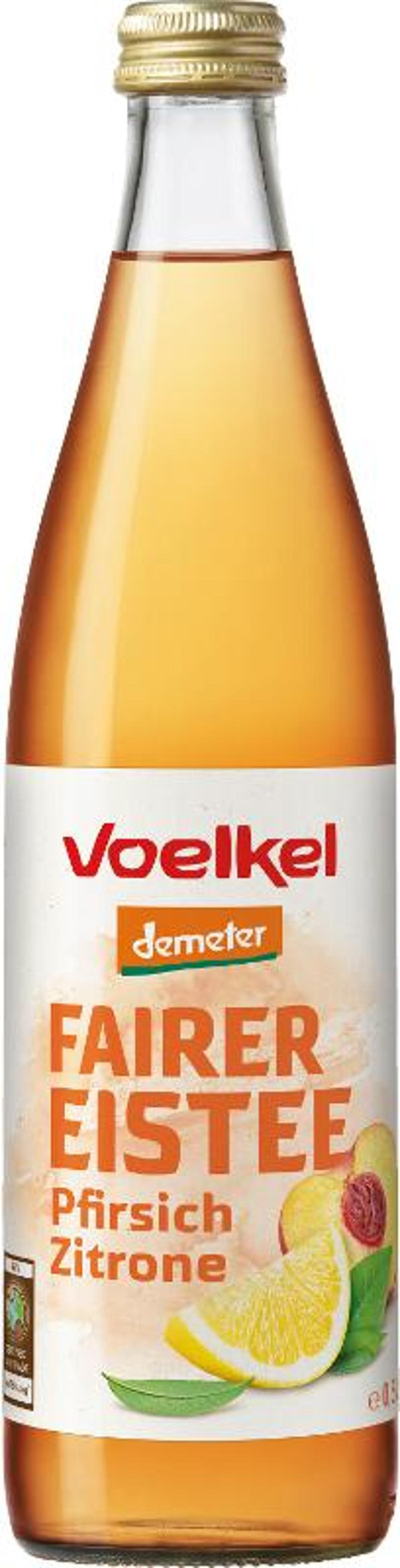 Produktfoto zu Fair Eistee Pfirsich Zitrone