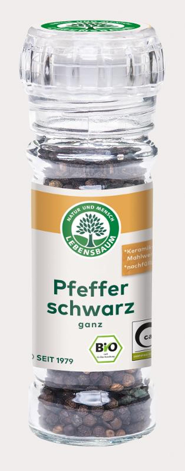 Produktfoto zu Schwarzer Pfeffer ganz in der Mühle