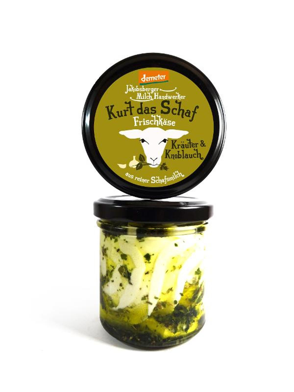 Produktfoto zu Kurt das Schaf - Frischkäse Kräuter & Knoblauch