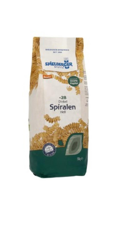 Produktfoto zu Dinkel Spiralen hell