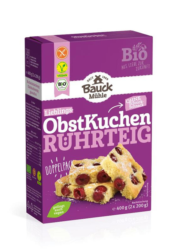 Produktfoto zu Obstkuchen Rührteig – Backmischung