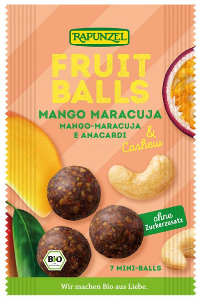 Produktfoto zu Fruit-Balls | Mango-Maracuja & Cashew