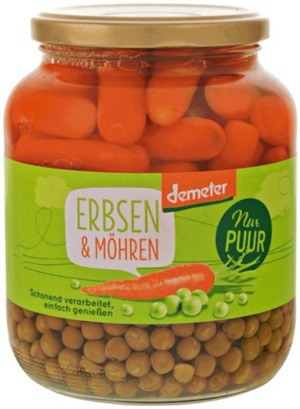Erbsen & Möhren im Glas